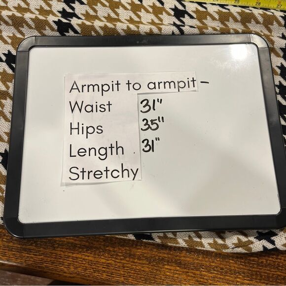 Stylish knit Houndstooth midi Skirt size medium - Picture 5 of 9